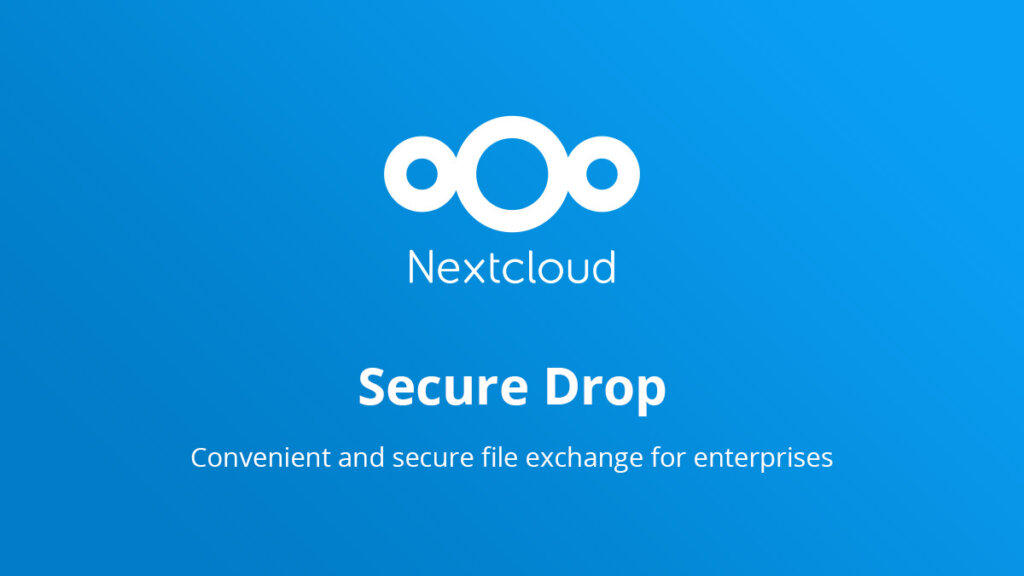 Secure file exchange in Nextcloud