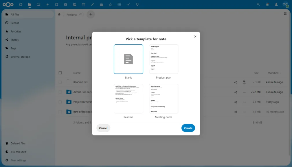 Note taking with Nextcloud Text